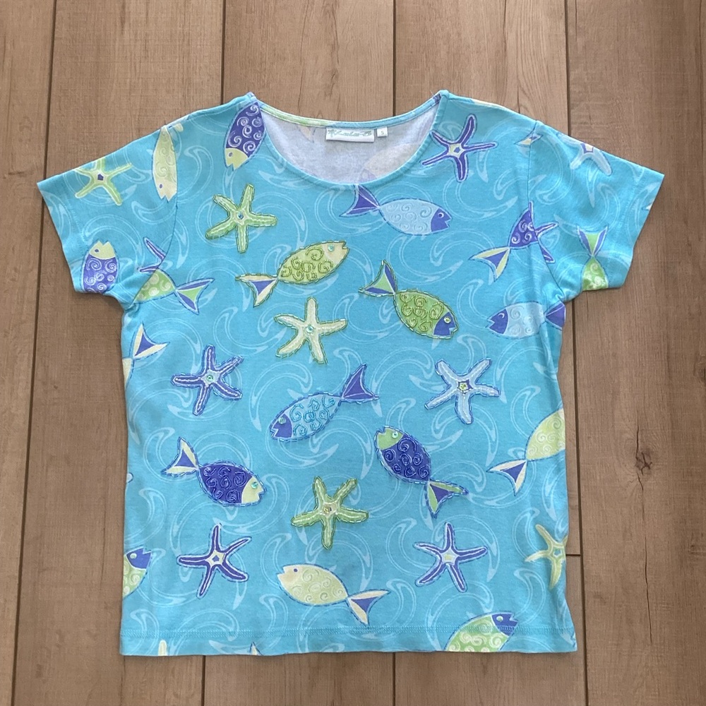 Lulu-B Woman’s Beaded Top Size S